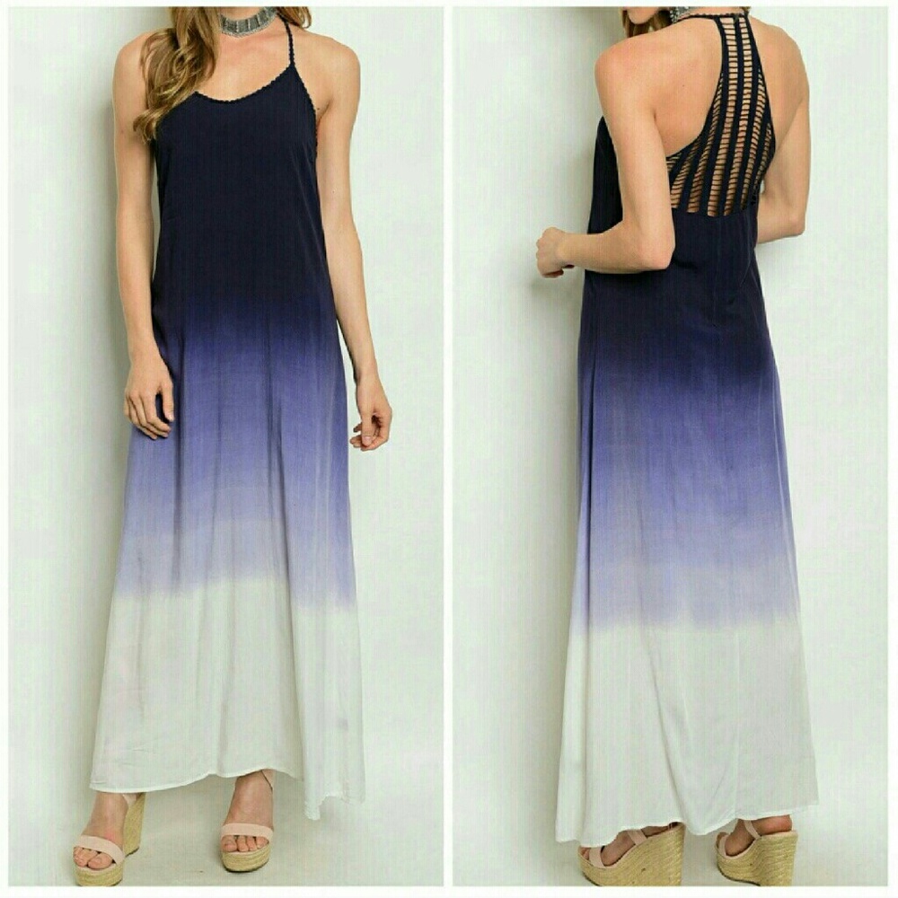 INDIGO OMBRE MAXI DRESS